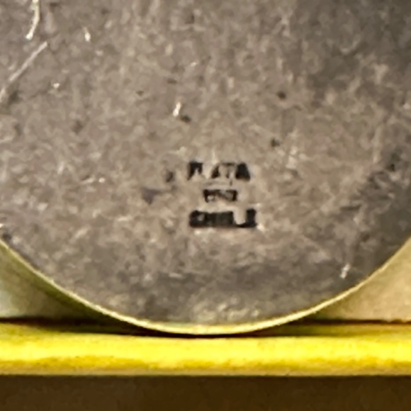 950 Mexican Sterling Silver. Lapis lazuli pendant enhancer bail. Genuine stone. - Picture 3 of 15